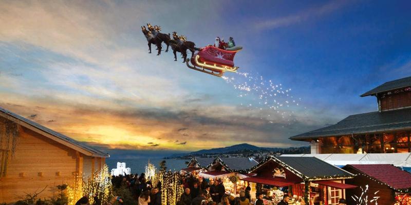 Там, где летает Санта: Швейцария и Франция в огнях Рождества